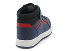 Men's Black & Navy & Red Mid Top
