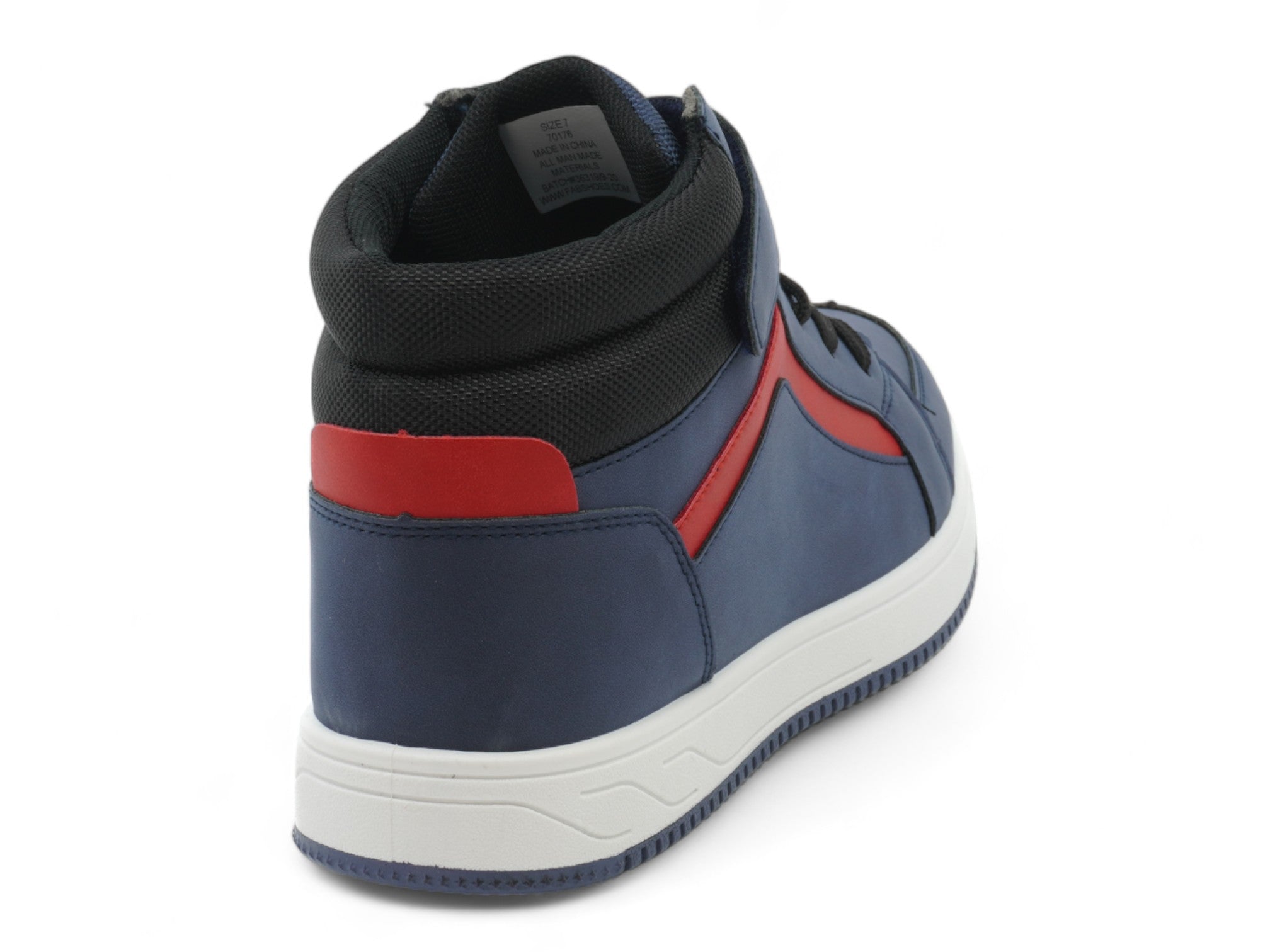 Men's Black & Navy & Red Mid Top