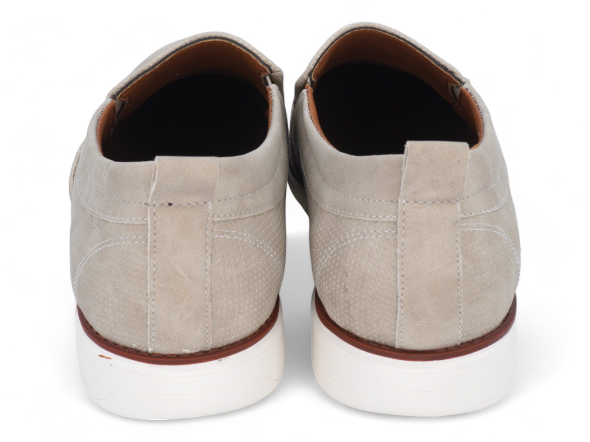 Men's Beige Casual Slip-On
