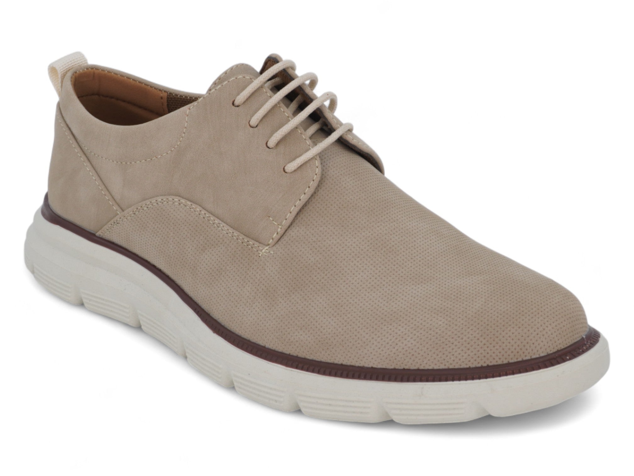 Men's Beige Sporty Oxford