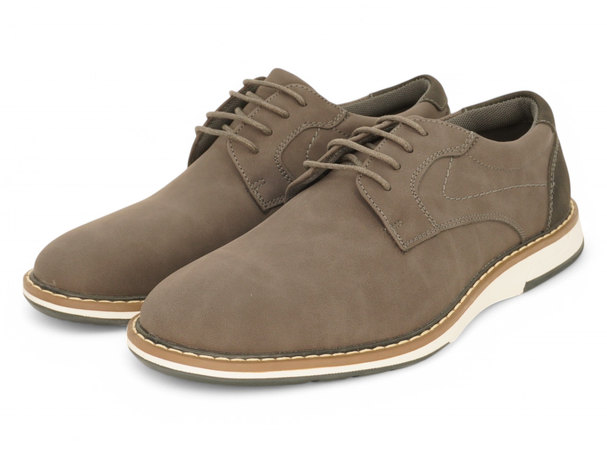 Men's Gray Casual Oxford