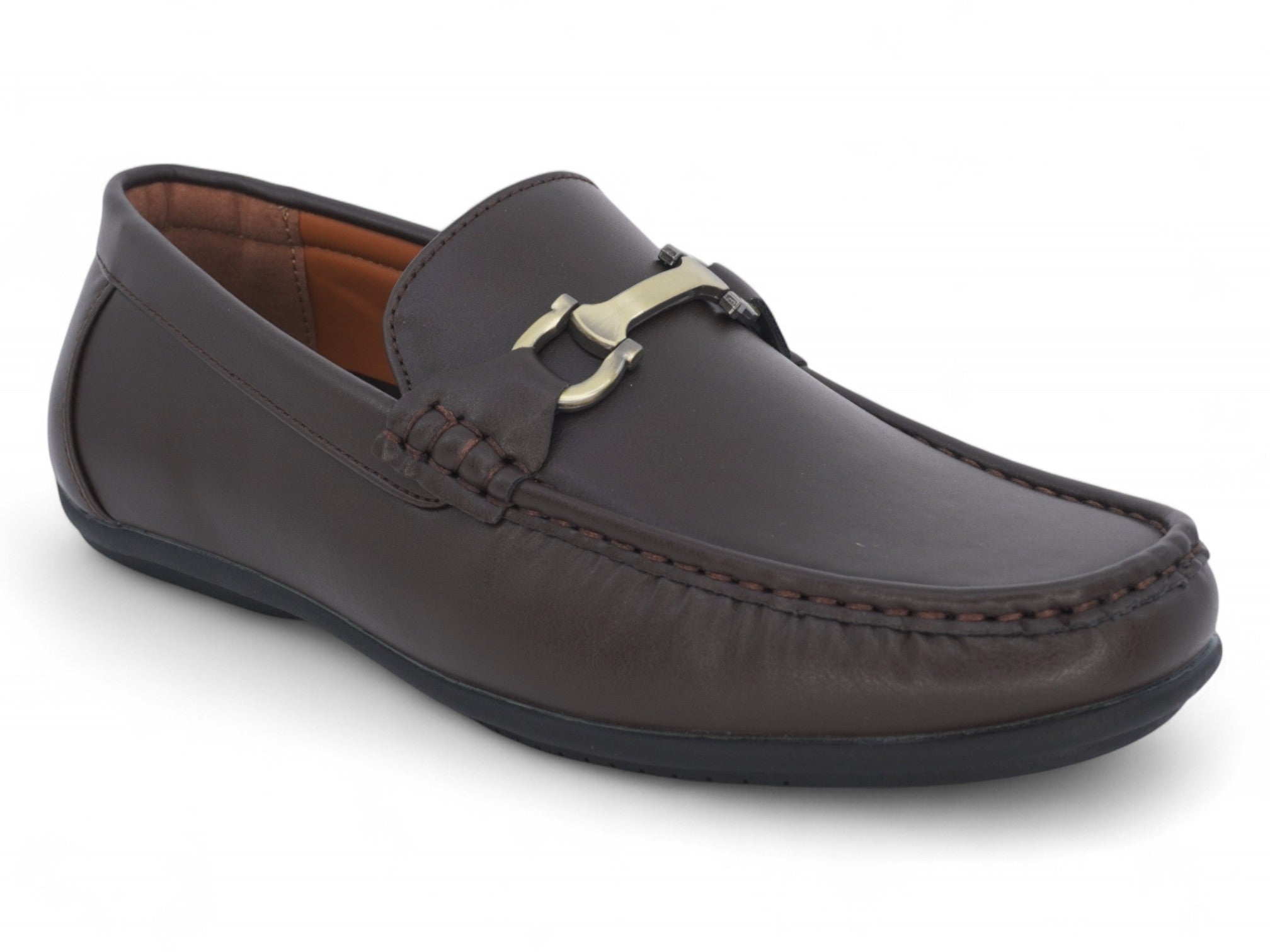 Men`s Walnut Brown Ornament Loafer – Fabco Shoes