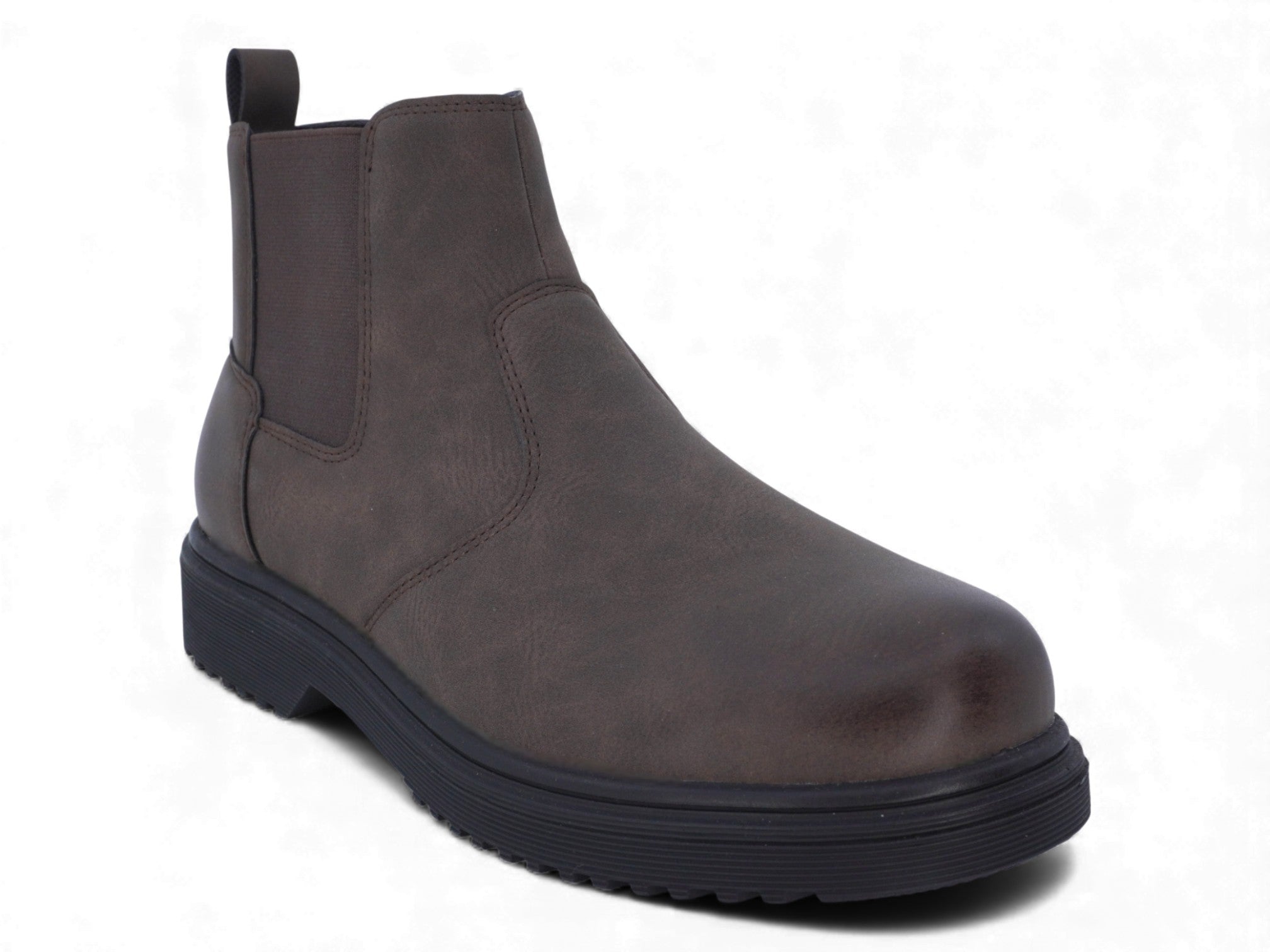 Men's Brown Casual Zipper Boot