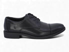 Men's Black Asher Oxford-Captoe Shoe