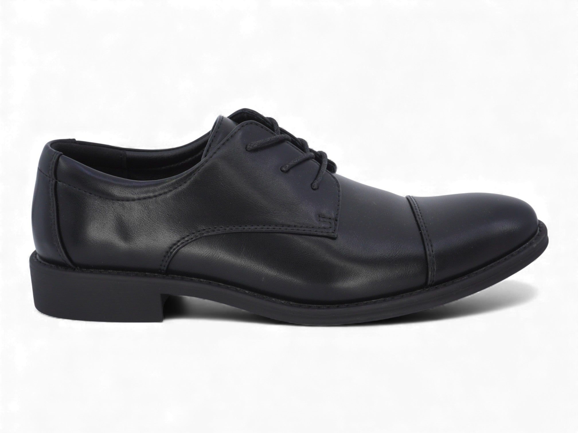 Men's Black Asher Oxford-Captoe Shoe