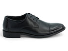 Men's Black Asher Oxford-Captoe Shoe