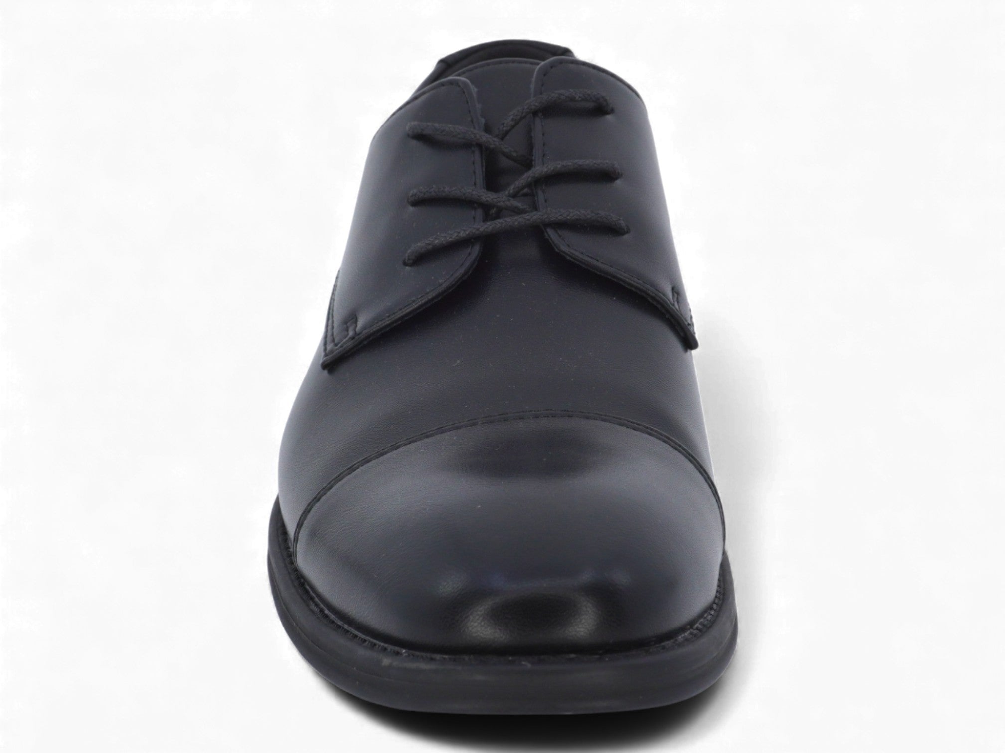 Men's Black Asher Oxford-Captoe Shoe