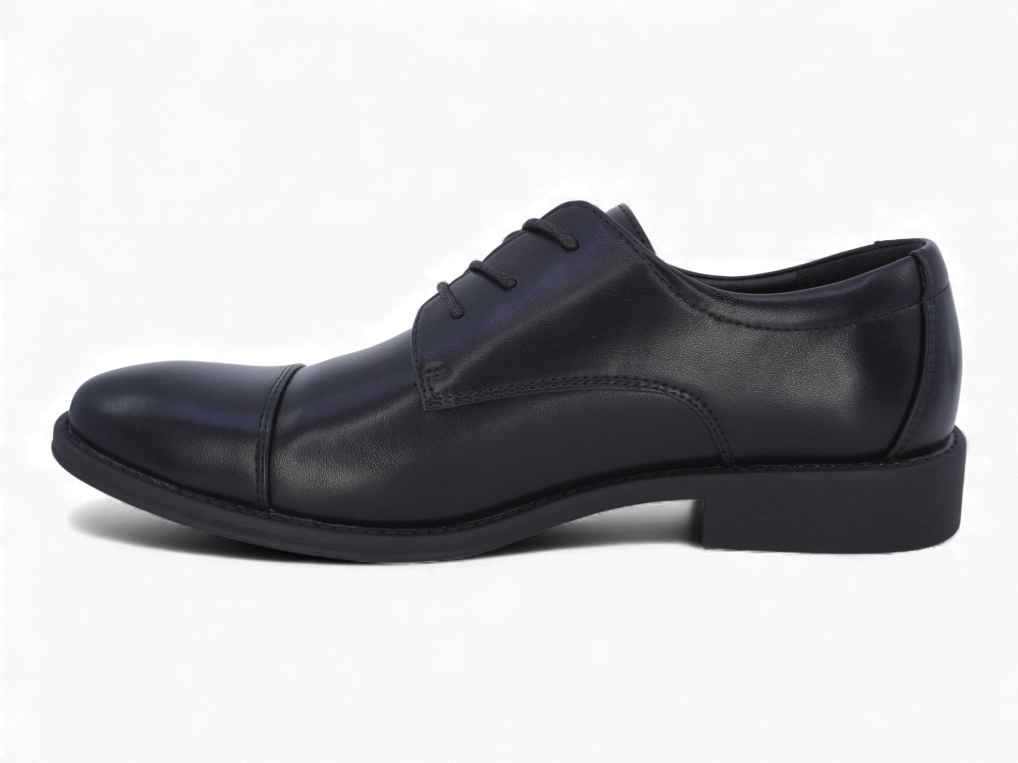 Men's Black Asher Oxford-Captoe Shoe