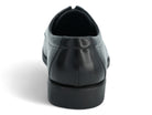Men's Black Asher Oxford-Captoe Shoe