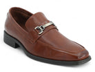 Men's Cognac Textured Brace Slip On