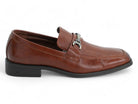 Men's Cognac Textured Brace Slip On
