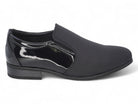 Men's Black Vincent Mixed Step-In Dress Shoe