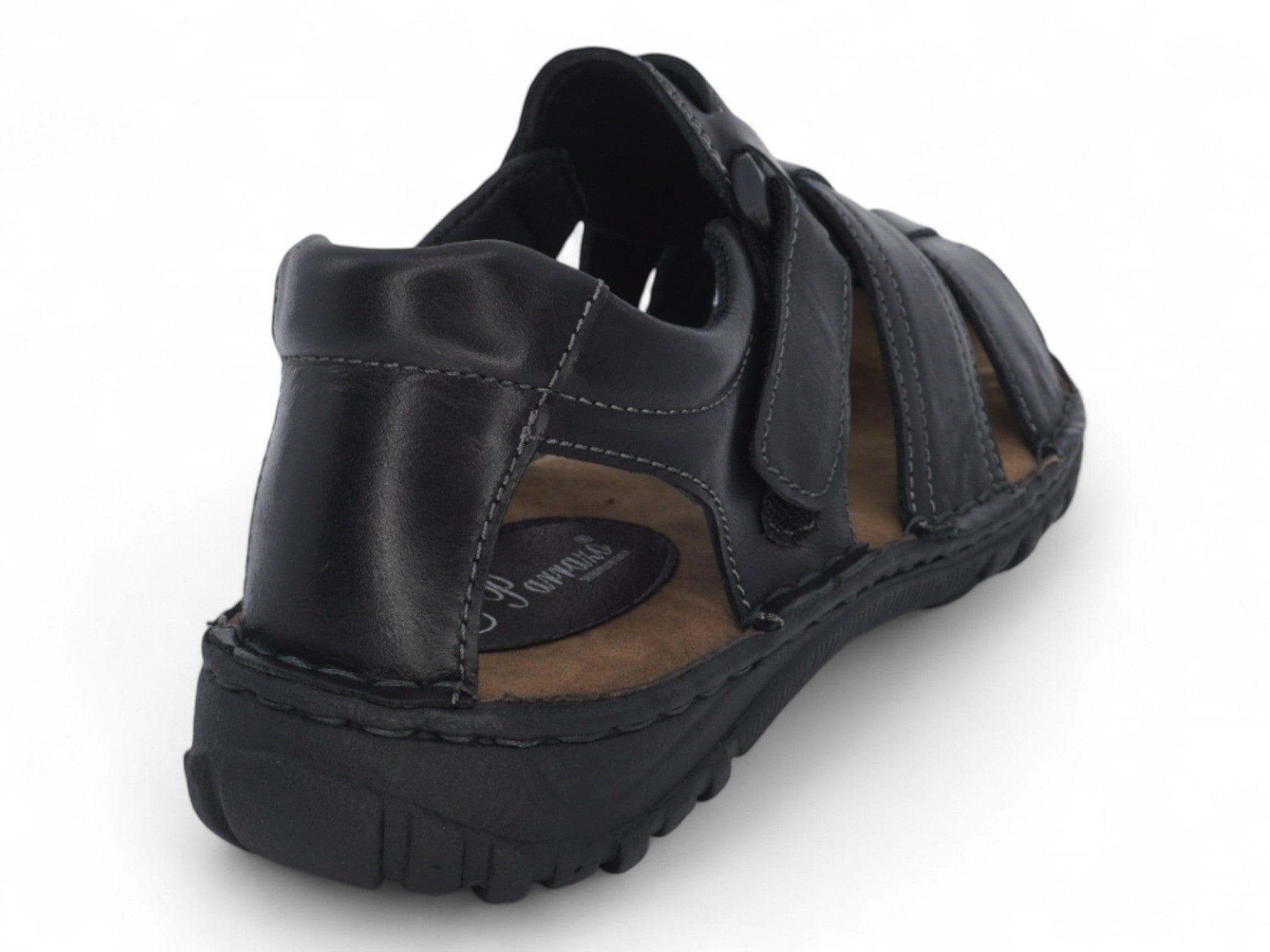 Men's Black Owen Leather Sandals