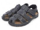 Men's Black Owen Leather Sandals