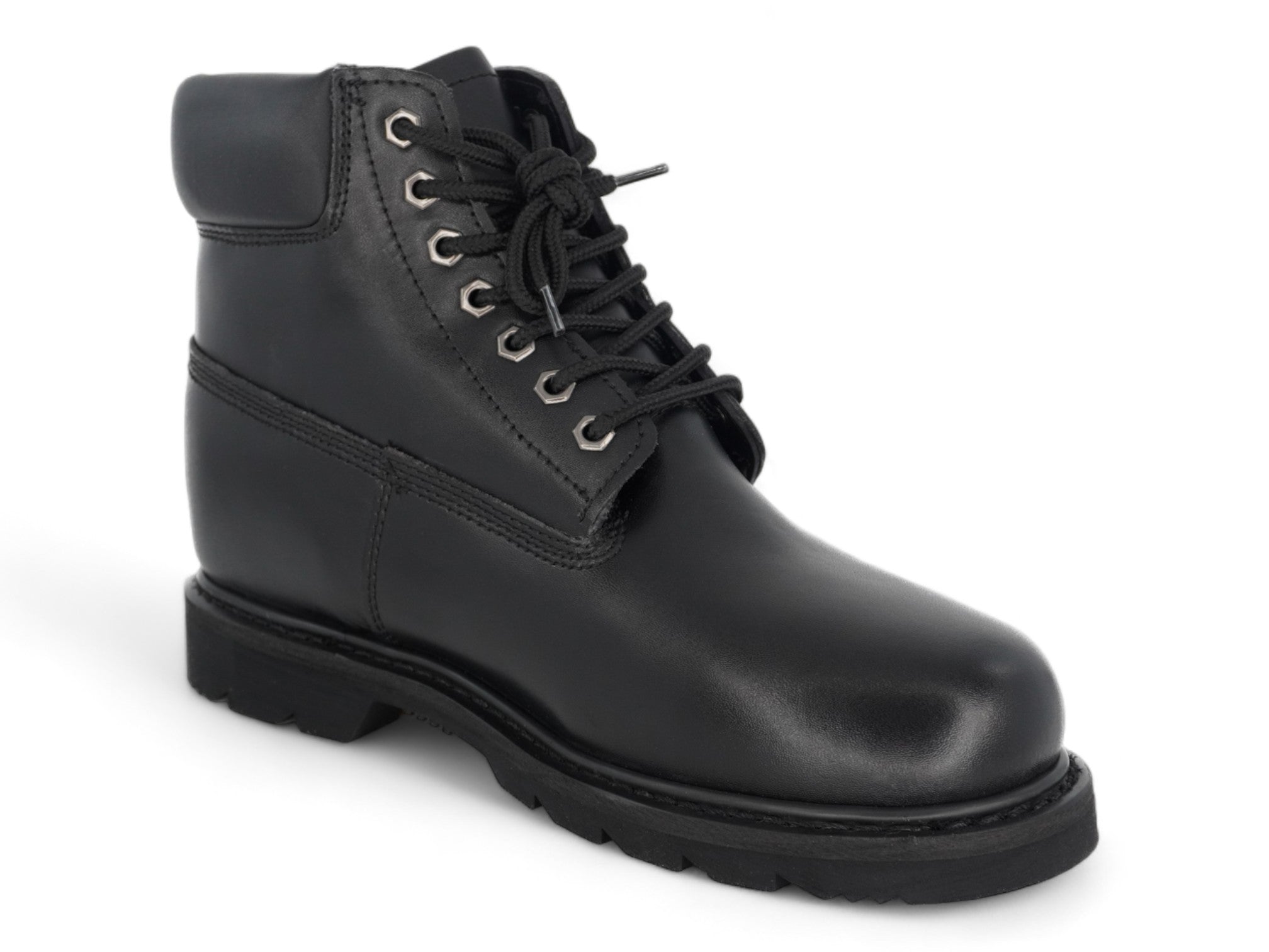 Men's Black Leather Goodyear Welt Boot