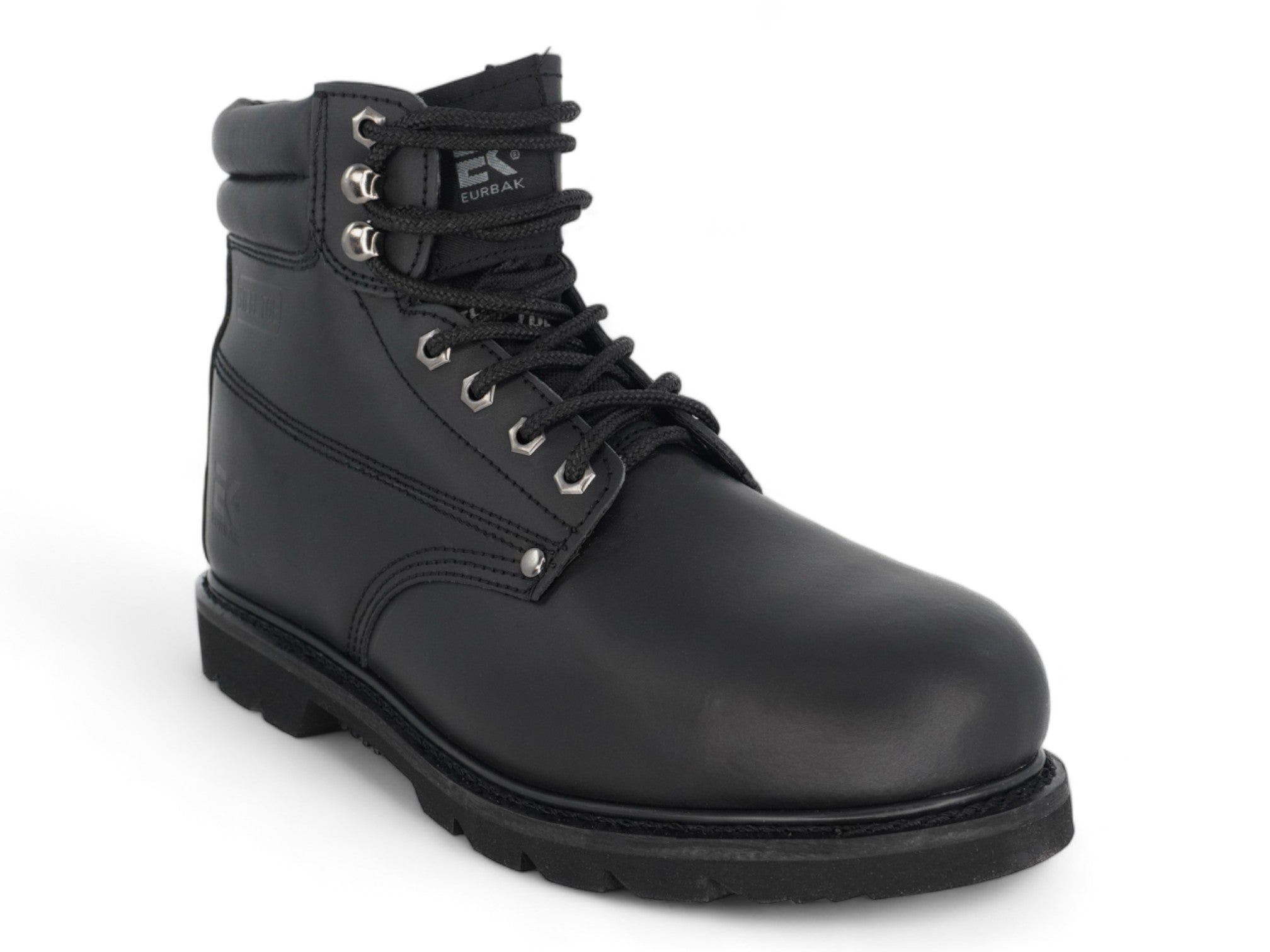 Men's Black Eurbak 6" Steel Toe Boot
