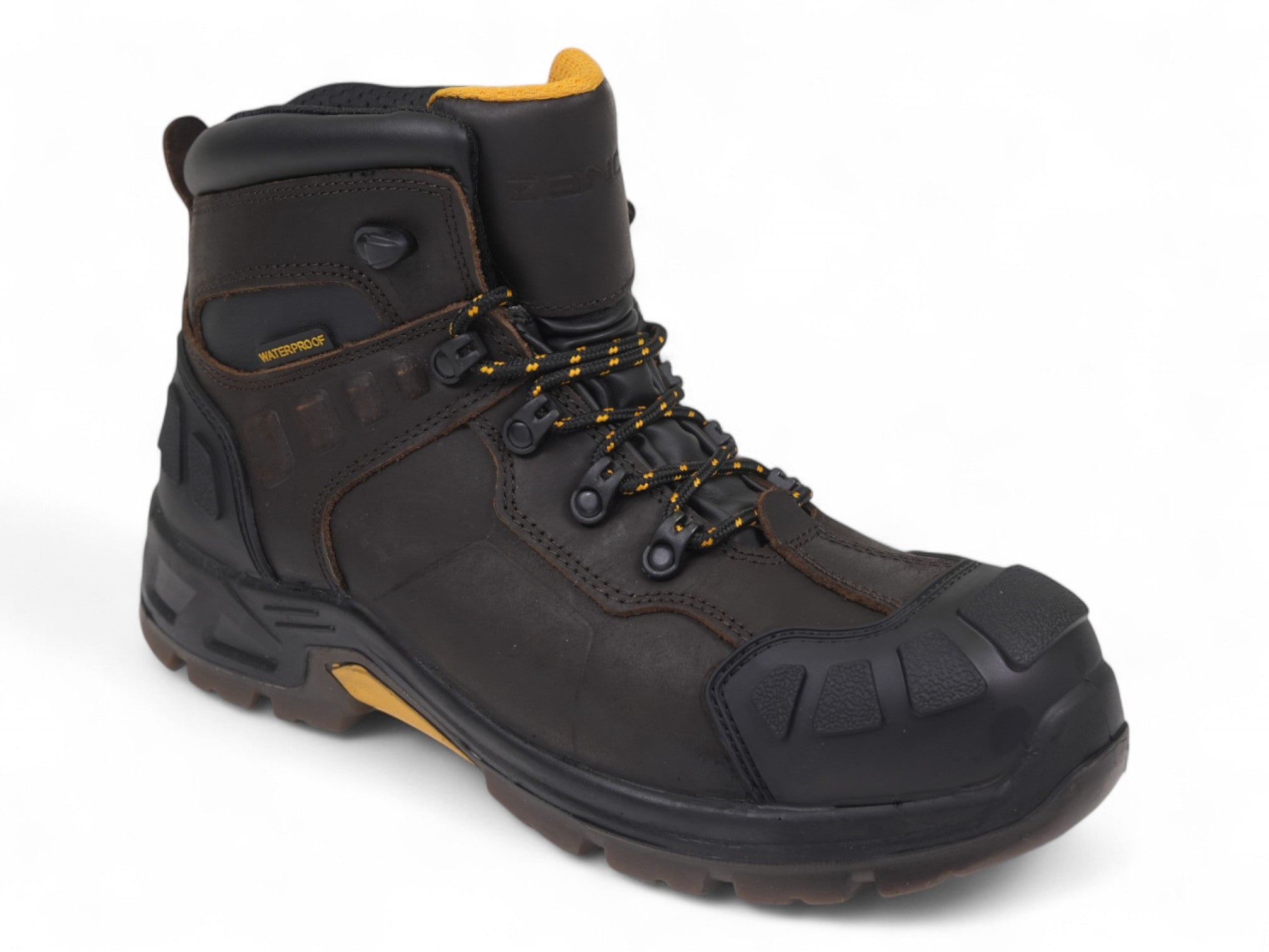 Men's Brown Composite Leather Work Boot
