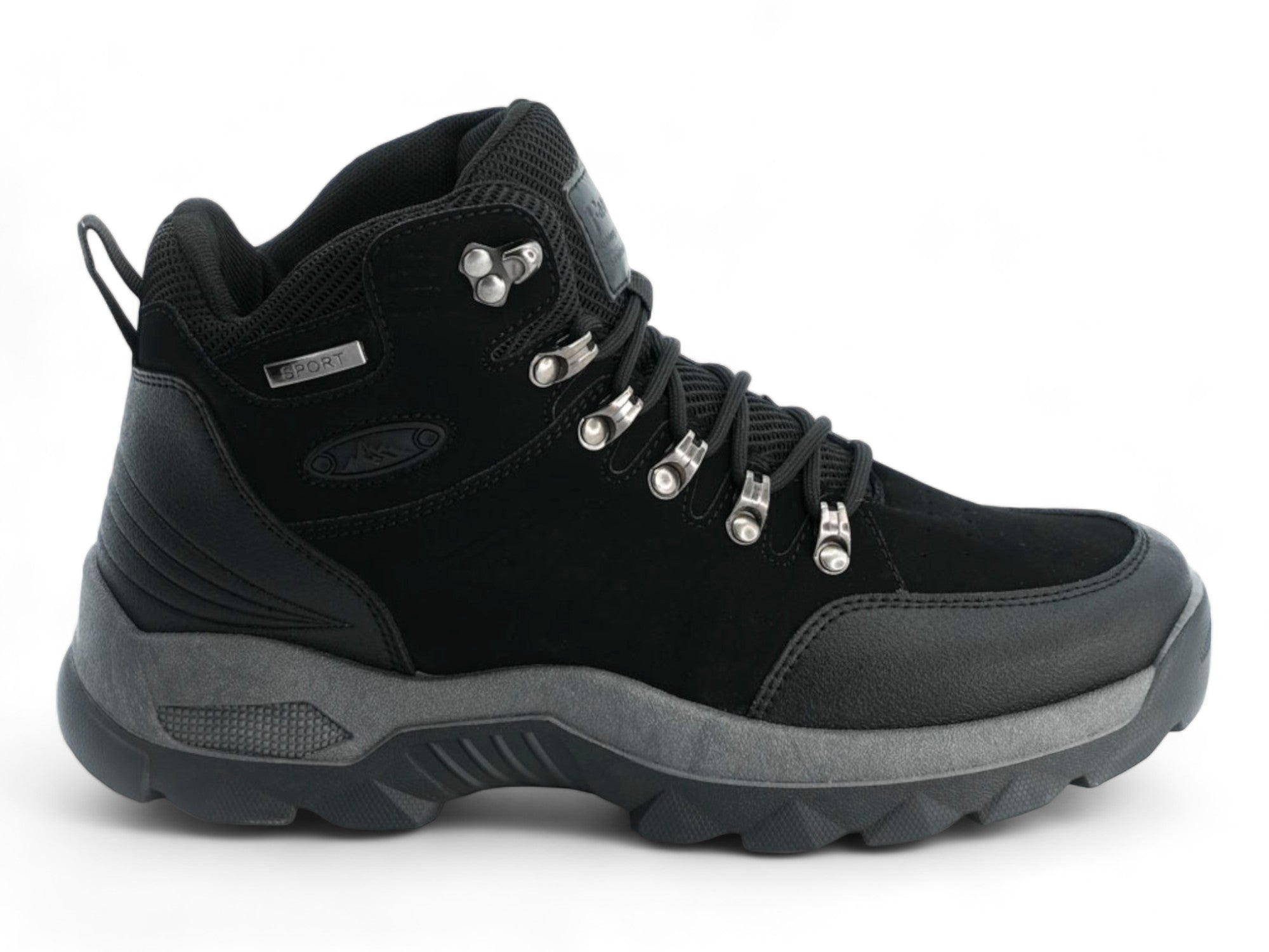 Men's Black & Gray Comfort Hiker