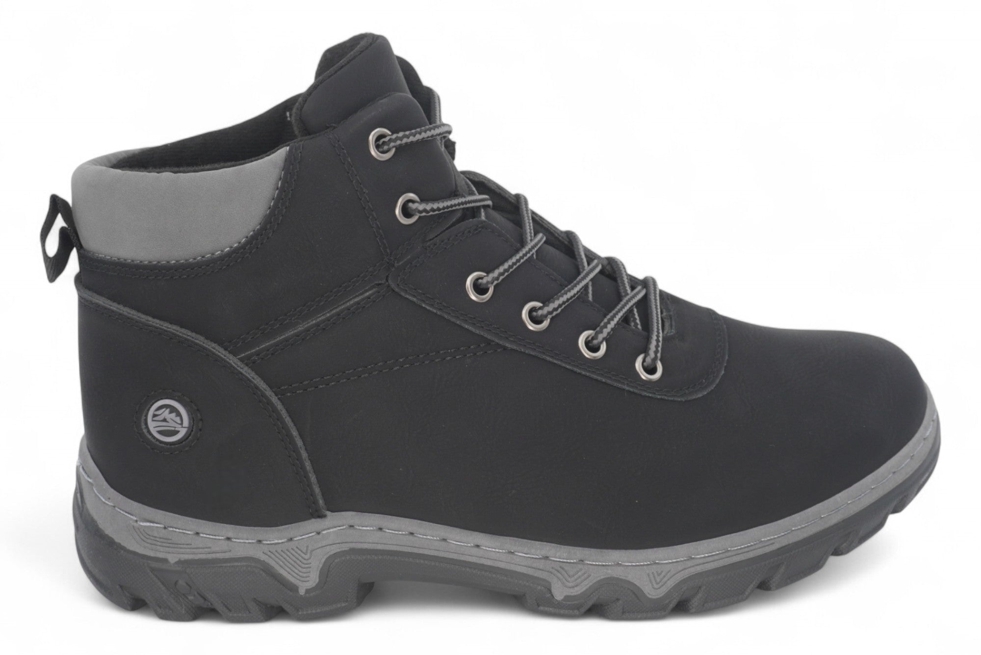 Men's Black Fleece Lined Hiker Work Boot