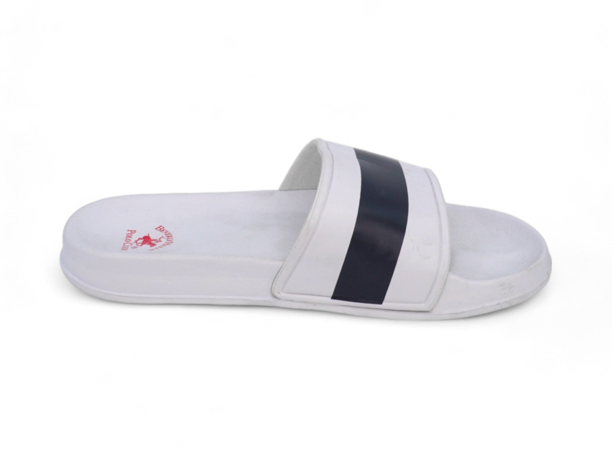 Men's Breeze White Polo Club Slide