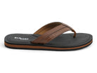 Men's Brown & Tan Beach Flip Flop