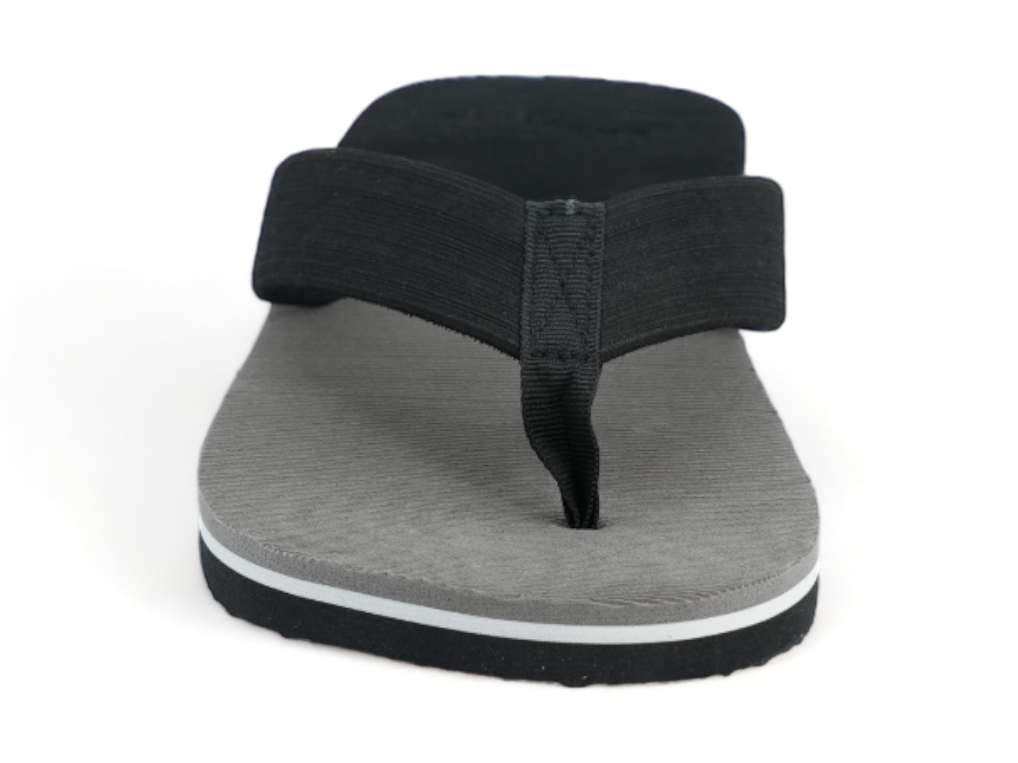Men's Black and Gray Flip Flop