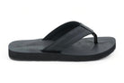 Men's Black Faux Flip Flop