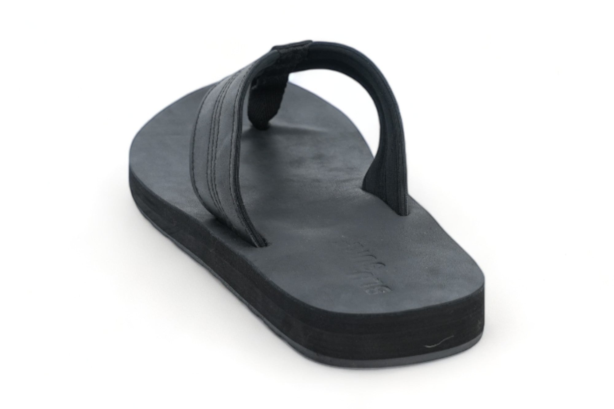 Men's Black Faux Flip Flop