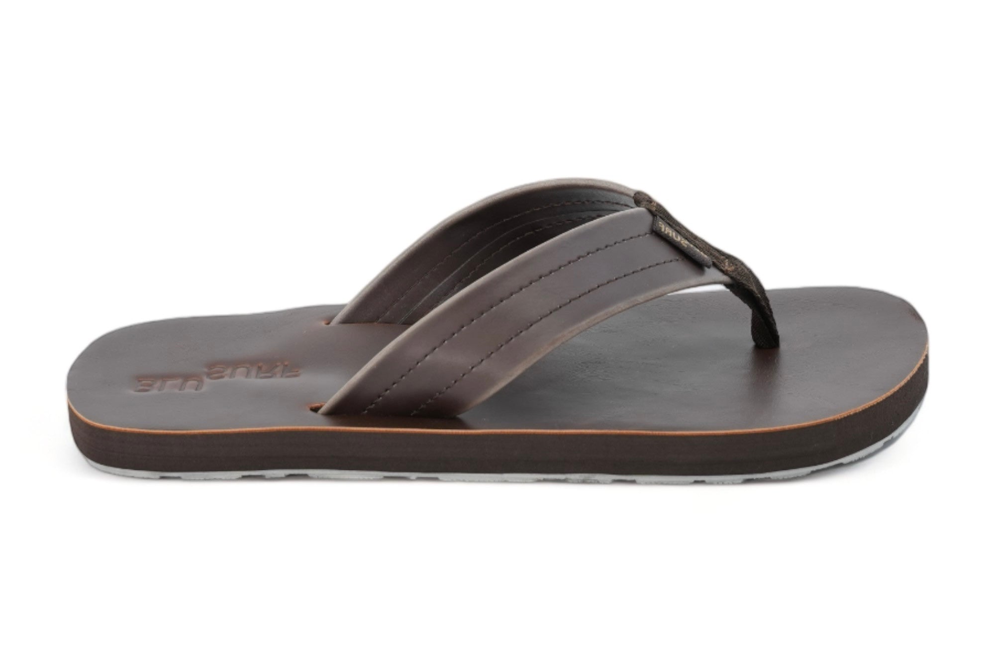 Men's Brown Faux Flip Flop Sandal