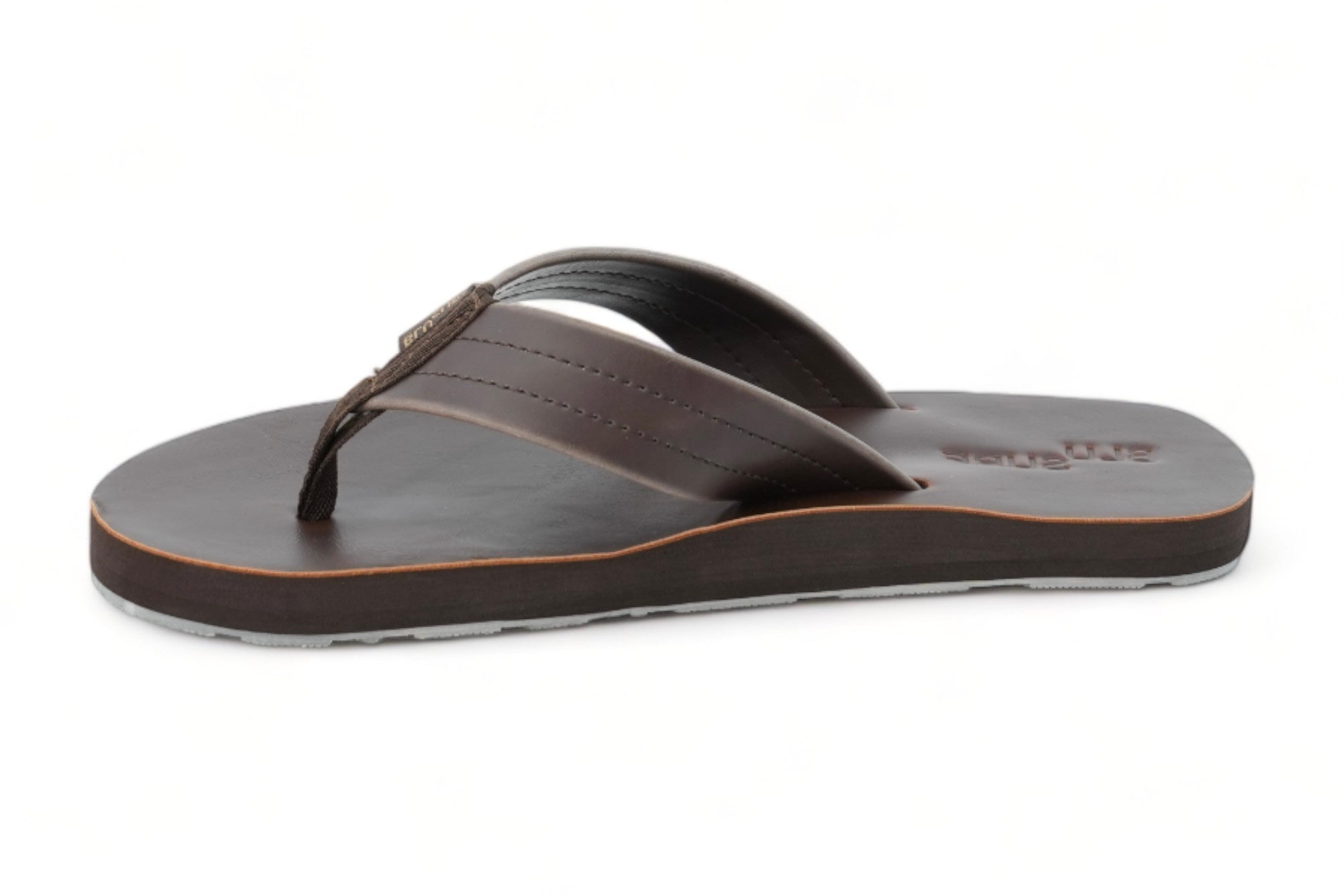 Men's Brown Faux Flip Flop Sandal
