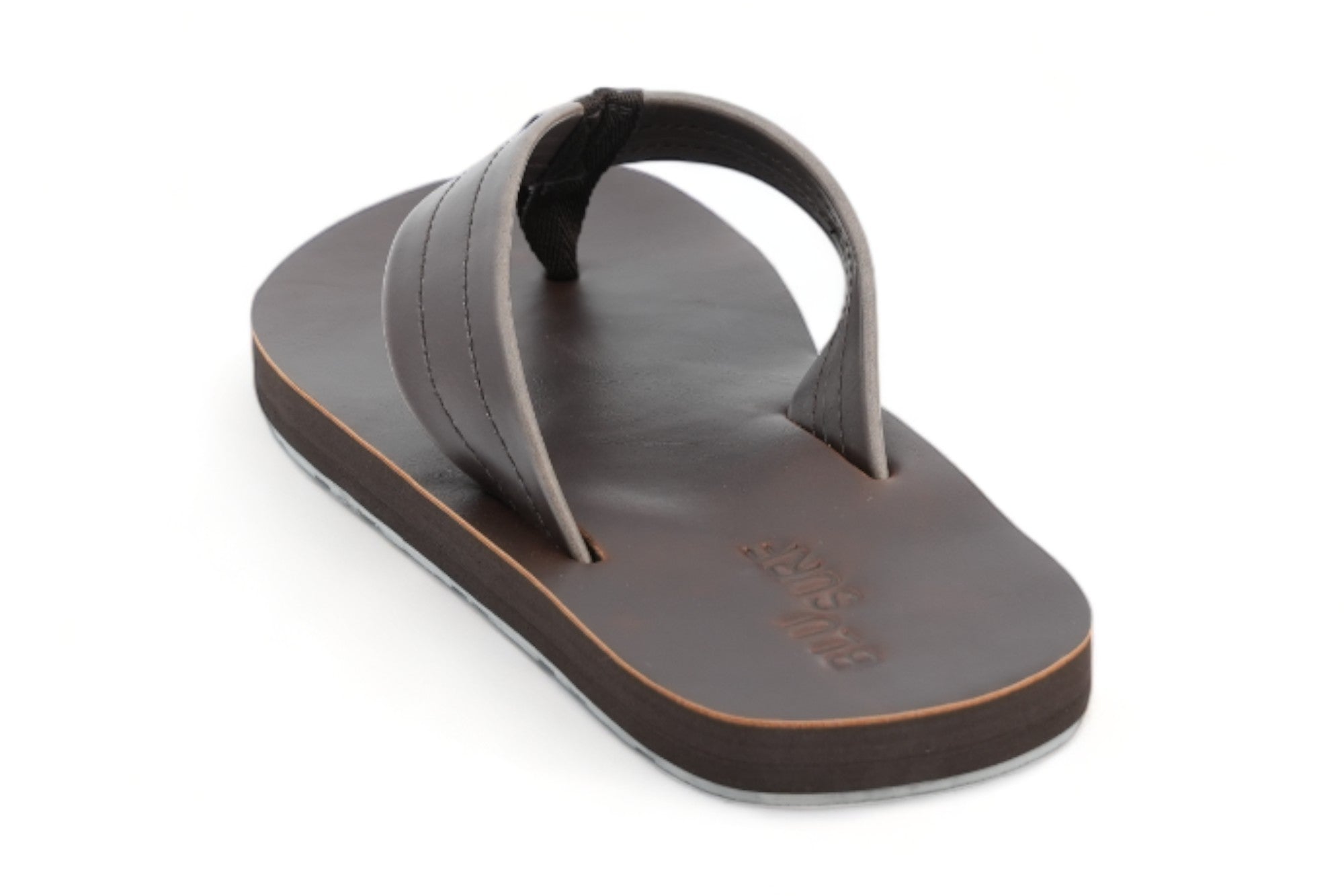 Men's Brown Faux Flip Flop Sandal