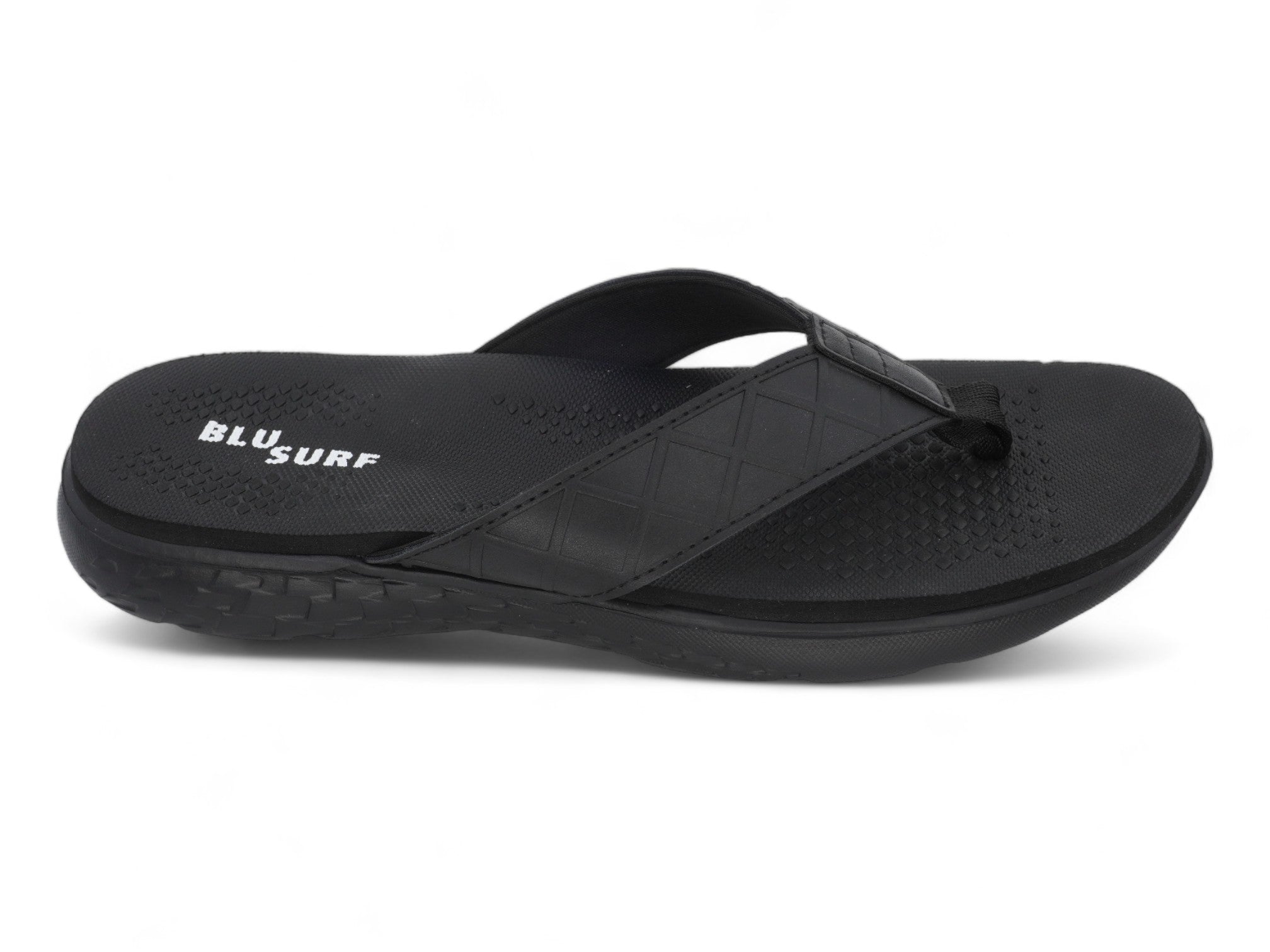 Men's Black Quilt Comfort Sandal