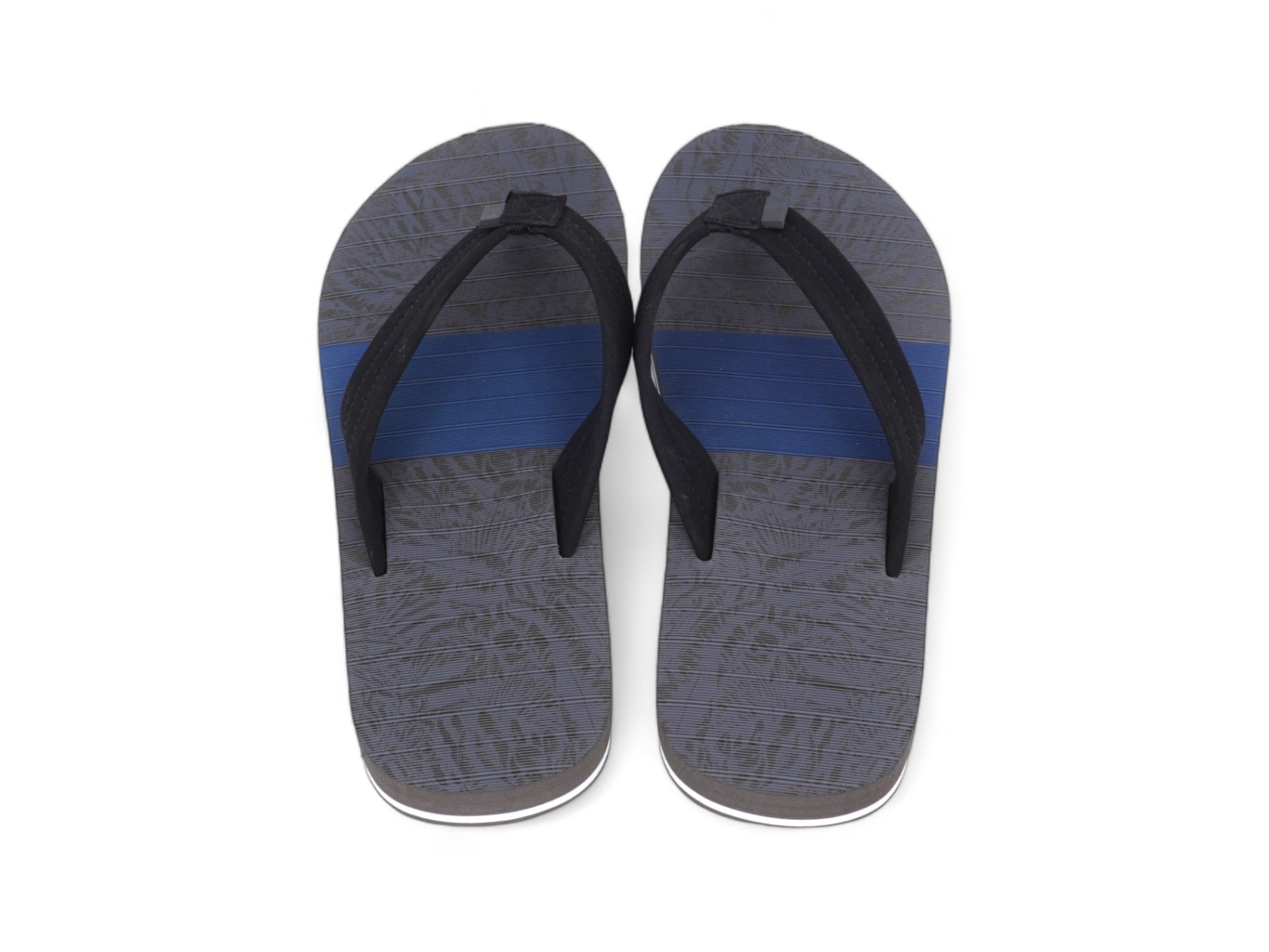 Men's Gray & Blue Flip Flop