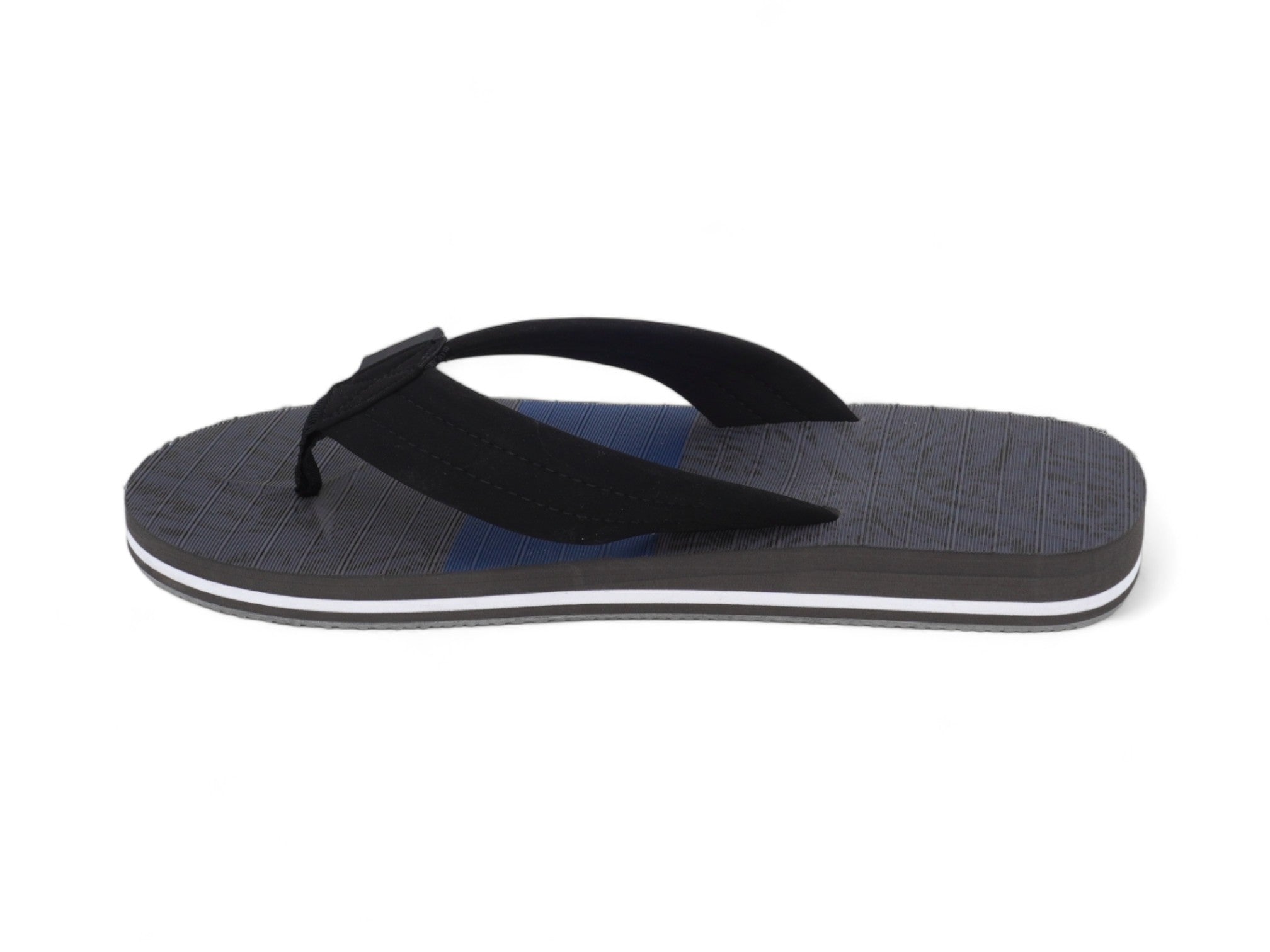 Men's Gray & Blue Flip Flop