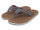 Men's Brown Faux Suede Flip Flop