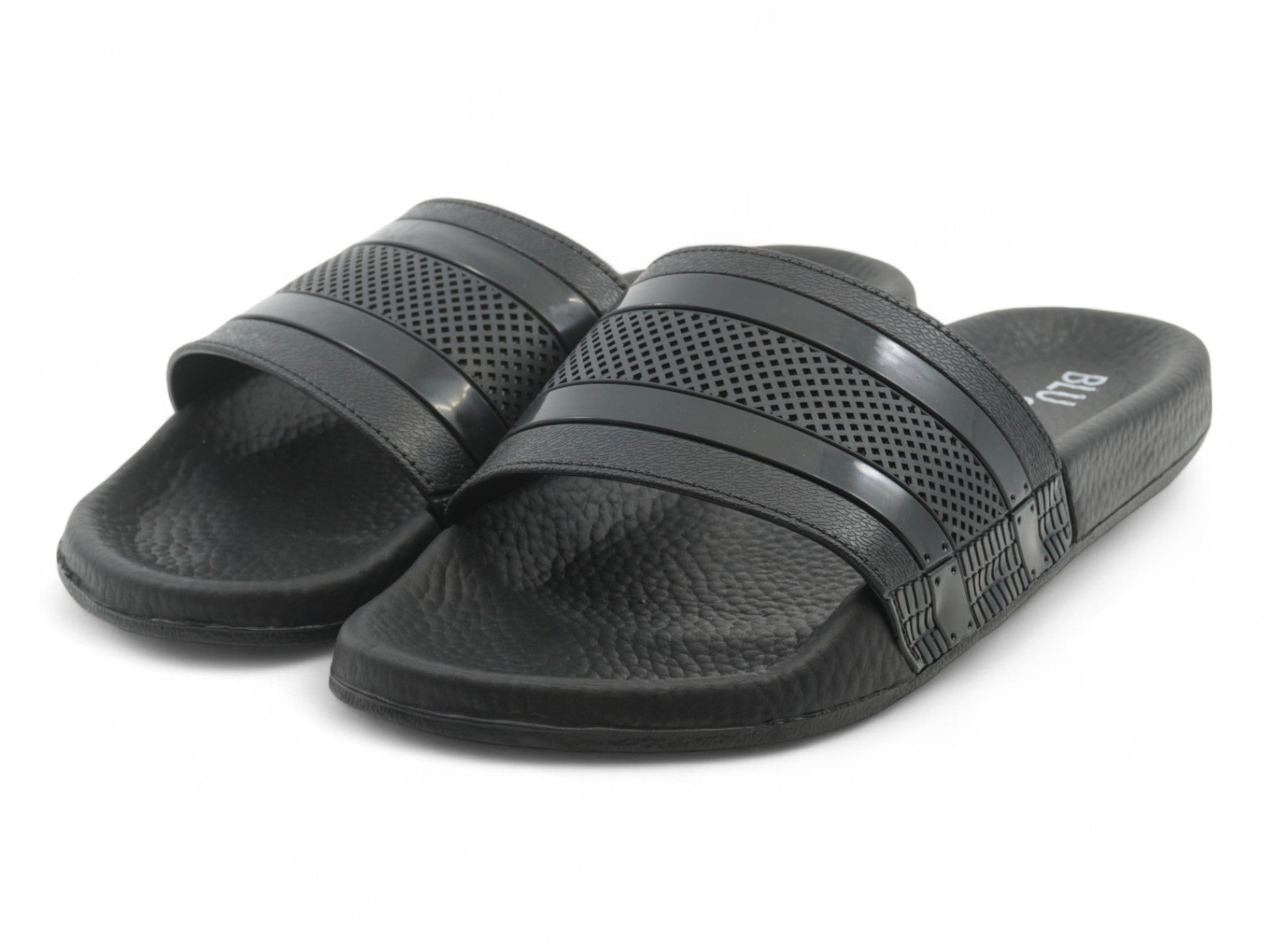 Men's Triple Black Beach Slide
