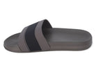 Men's Gray Black Slides