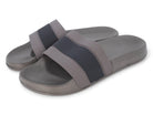 Men's Gray Black Slides