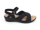 Women's Black Roni Comfort Sandal