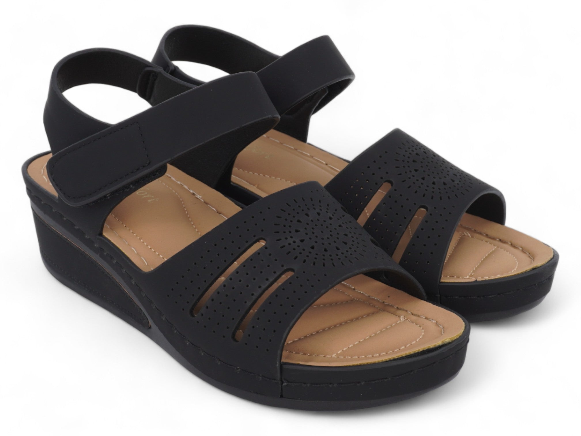 Women's Black Serenity Comfort Sandal