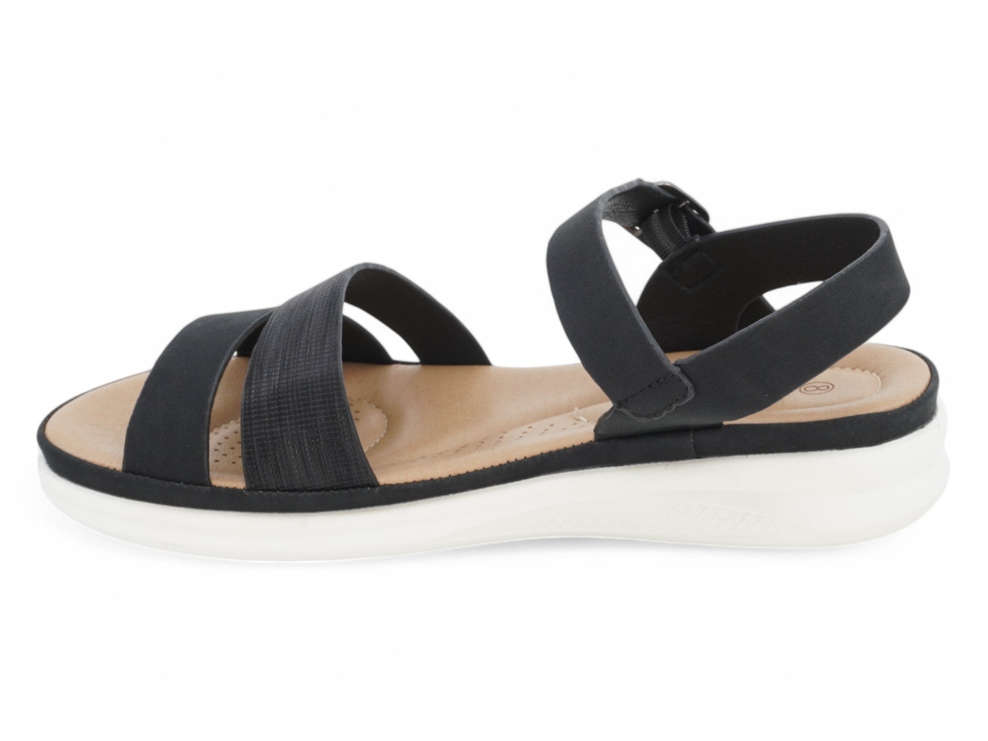 Women's Black Dania Comfort Sandal