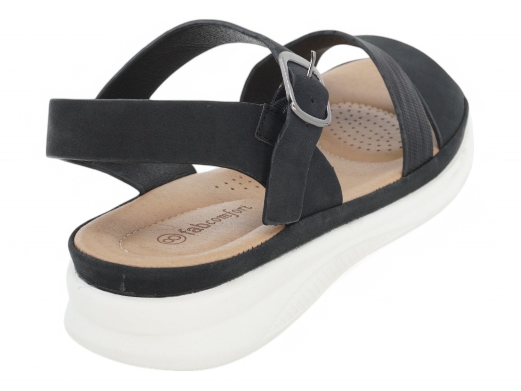 Women's Black Dania Comfort Sandal