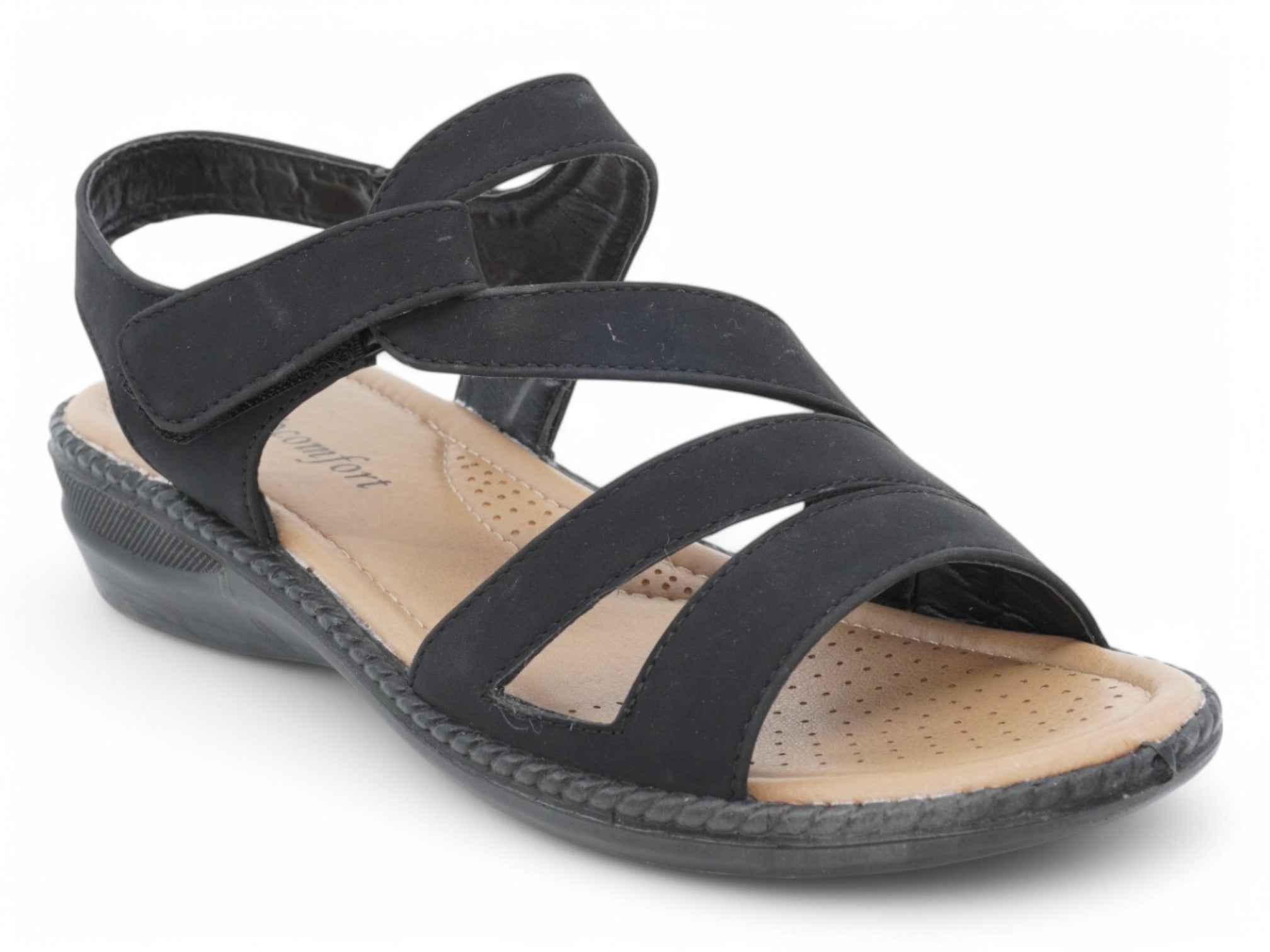 Women's Black Zareen Comfort Sandal