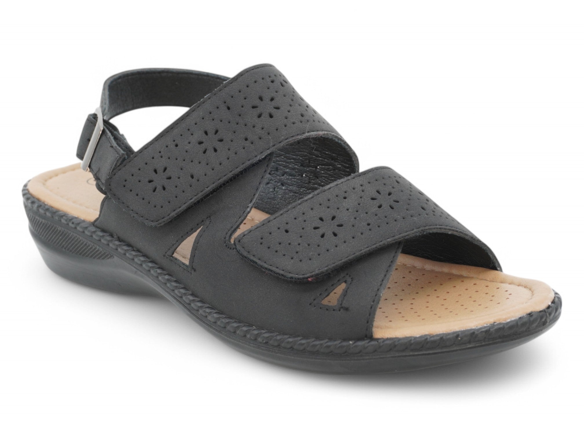 Women's Black Cassy Comfort Sandal