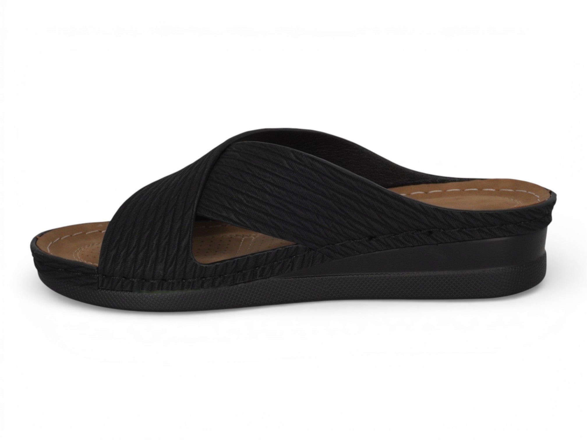 Women's Black Victoria Comfort Sandal