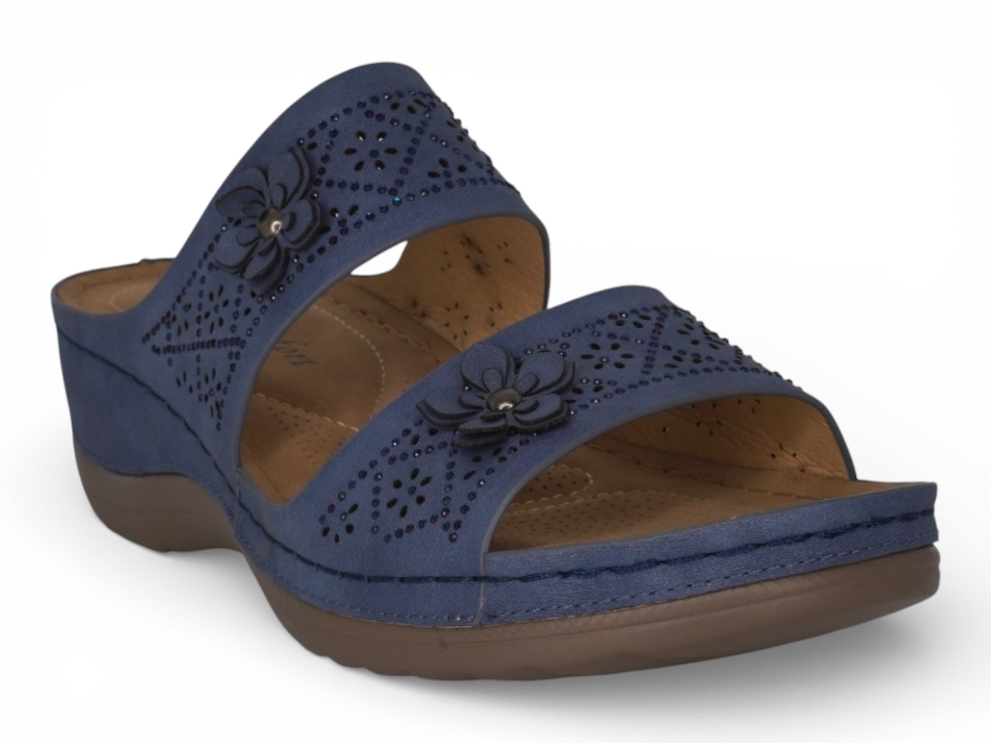 Women's Blue Dahlia Comfort Sandal
