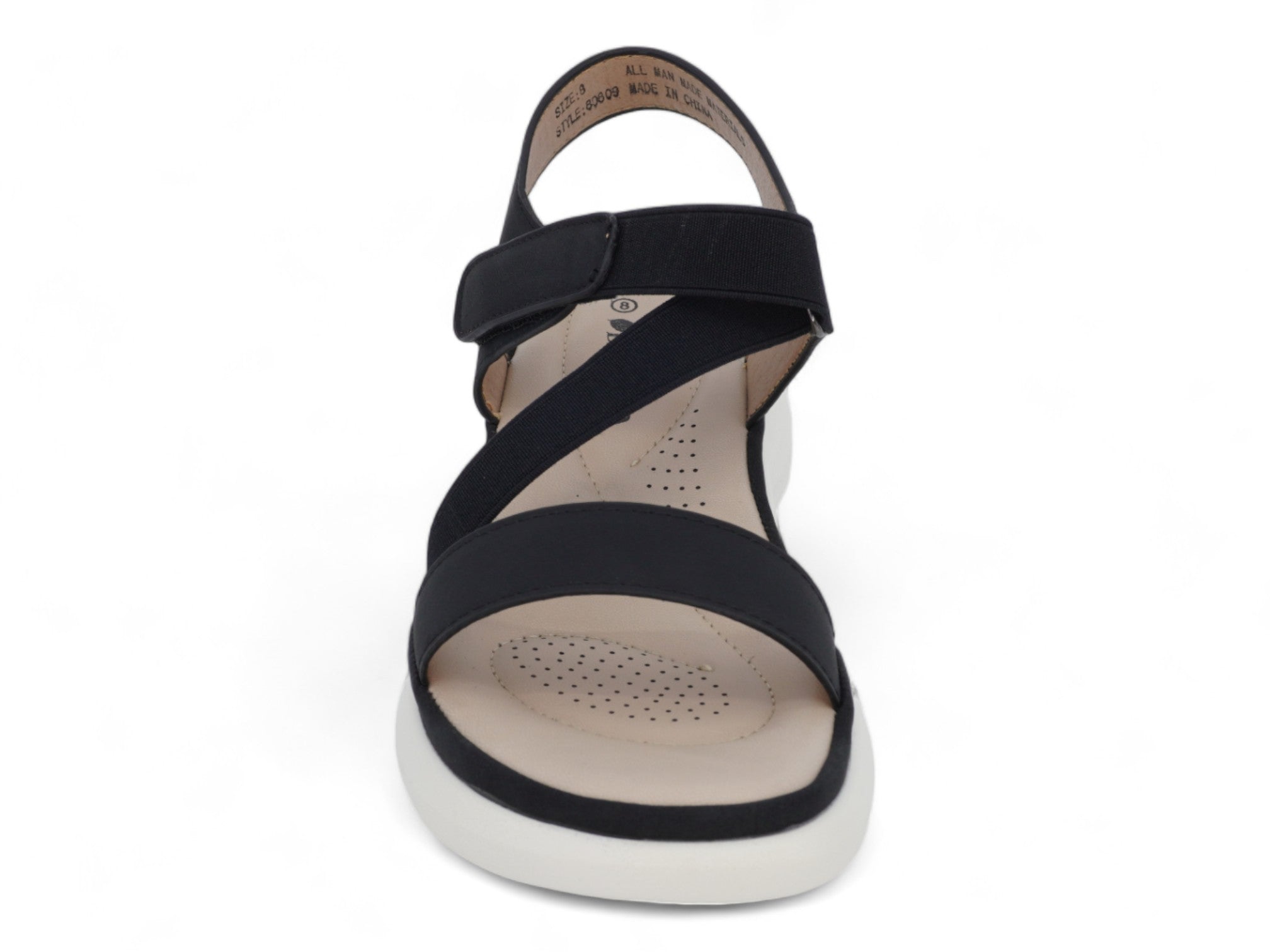 Women's Black Strap Sport Sandal