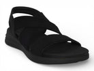 Women's Black Elastic Athletic Sandal