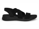 Women's Black Elastic Athletic Sandal