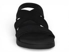 Women's Black Elastic Athletic Sandal
